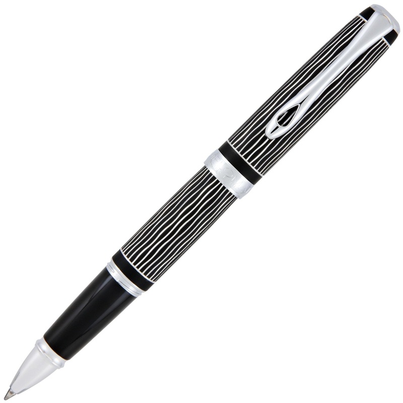 Diplomat Excellence A Plus Rollerball - Wave Guilloche Lapis Black