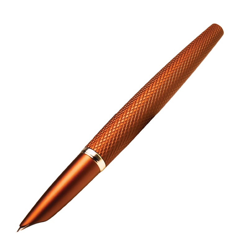 Diplomat Viper Fountain Pen - Brown Guilloche