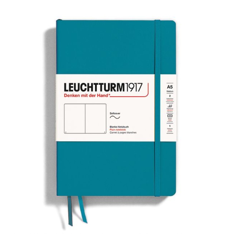 Leuchtturm1917 A5 Medium Softcover Plain Notebook - Ocean (Discontinued)