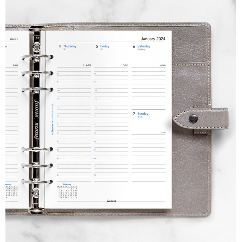 Filofax 2024 A5 Week on Two Pages - Diary with Appointments
