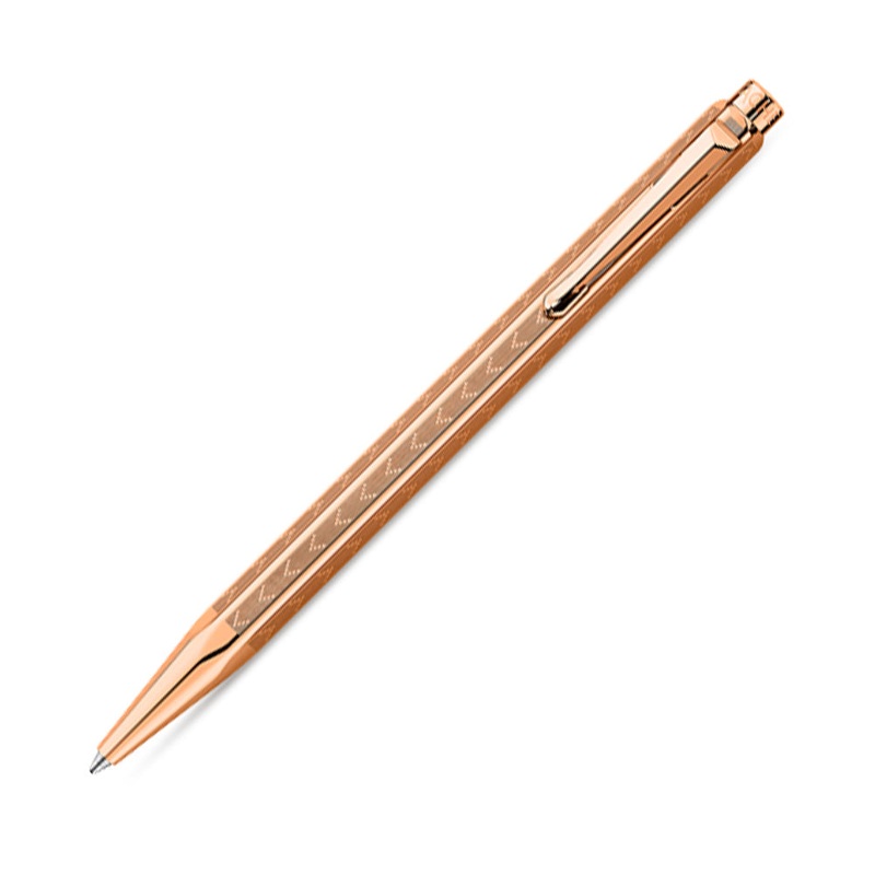 Caran d'Ache Ecridor Ballpoint - Chevron Rose Gold