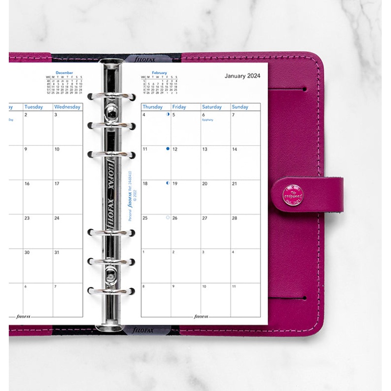 Filofax 2024 Personal Month on Two Pages Planner