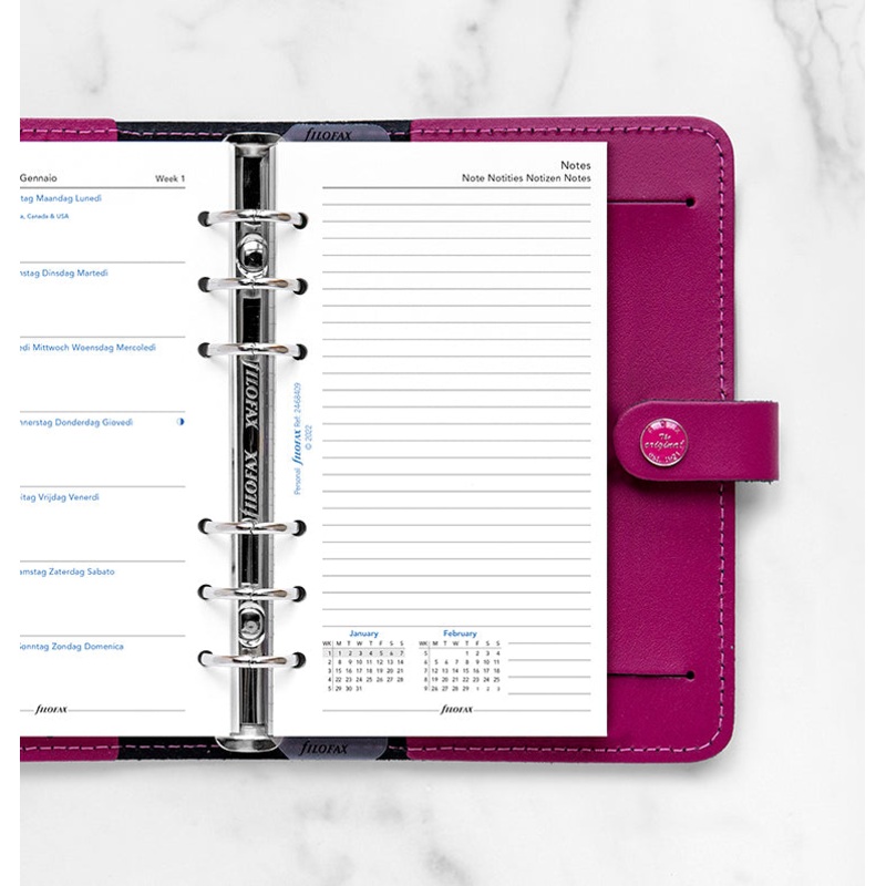 Filofax 2024 Personal Week on One Page with Notes Planner
