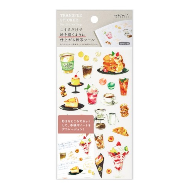Midori Transfer Stickers - Snacks