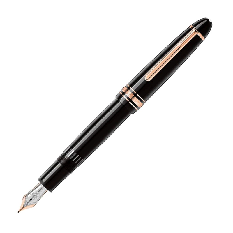 Montblanc Legrand Fountain Pen - Black with Rose Gold Trim (Meisterstck)