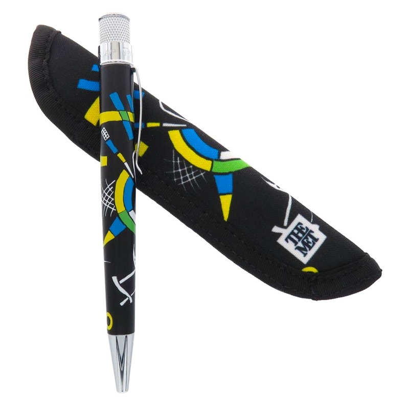 Rickshaw Bagworks 1-Pen Sleeve - Kandinsky Black (Designed for Retro 51) (Discontinued)