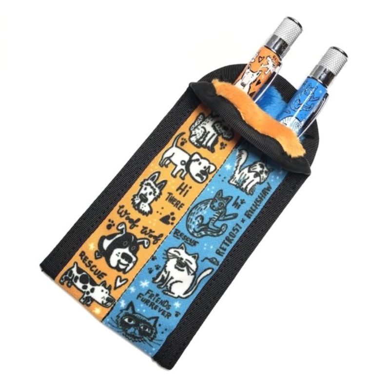 Rickshaw Bagworks 2-Pen Coozy Sleeve - Dog and Cat Rescue (Retro 51 Design)