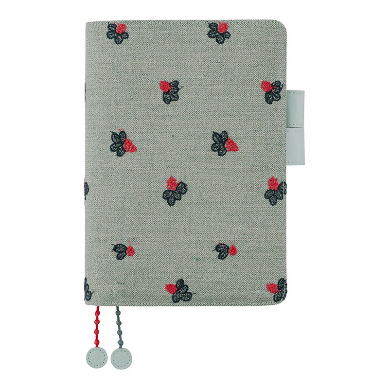 Hobonichi A5 Cousin Cover Only - min perhonen: light berry (Green)