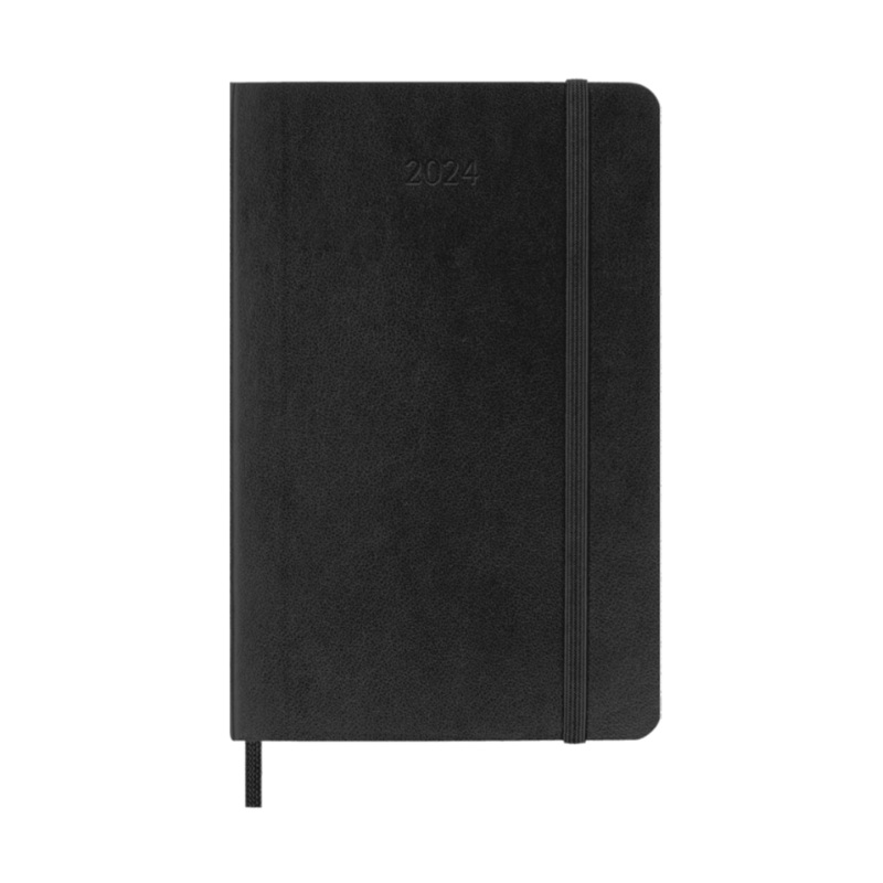 Moleskine 2024 Large Softcover Classic Weekly Planner - Black