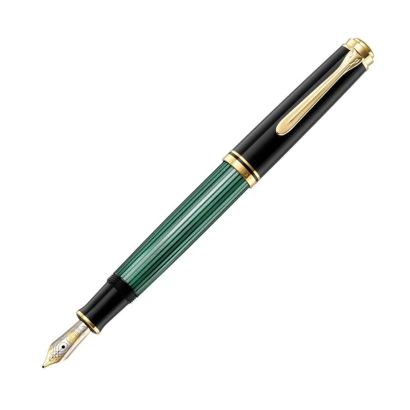 Pelikan Souvern M400 Series Fountain Pen - Black/Green