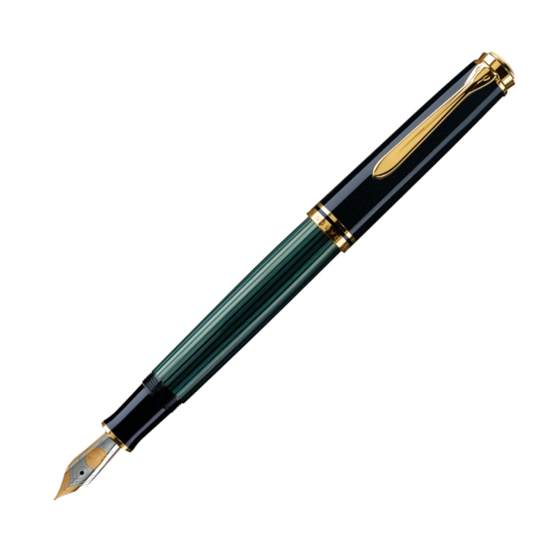 Pelikan Souvern M800 Fountain Pen - Black/Green