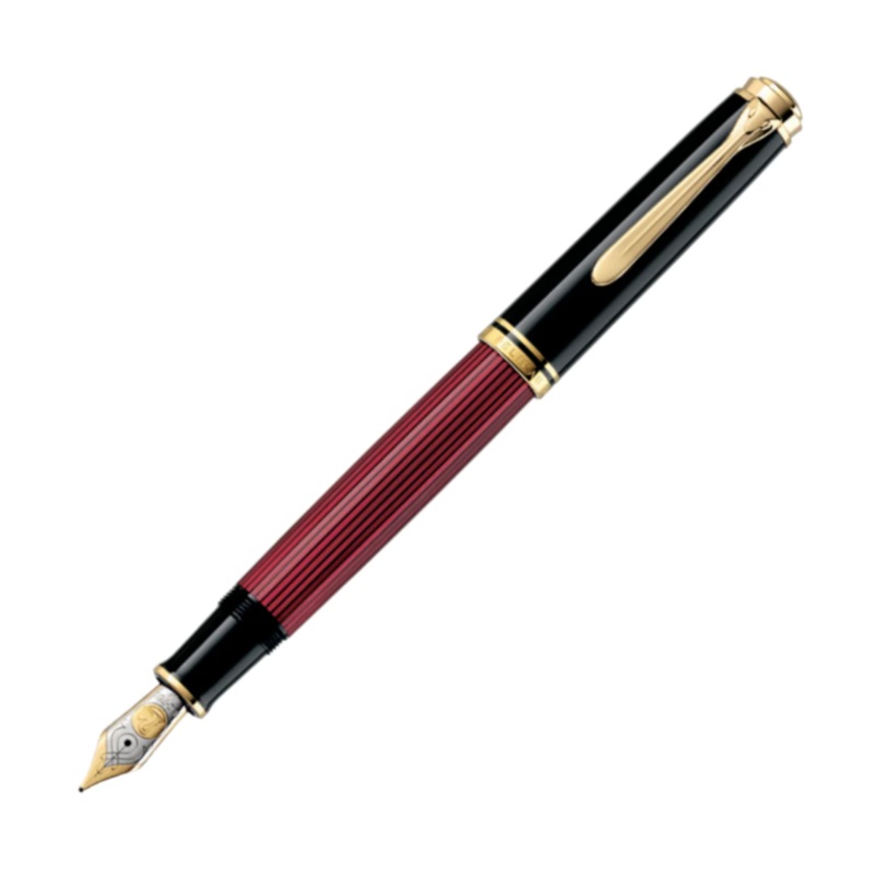 Pelikan Souvern M800 Fountain Pen - Black/Red