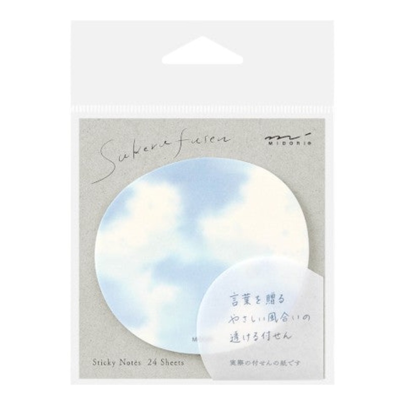 Midori Transparency Sticky Notes - Sky Light Blue