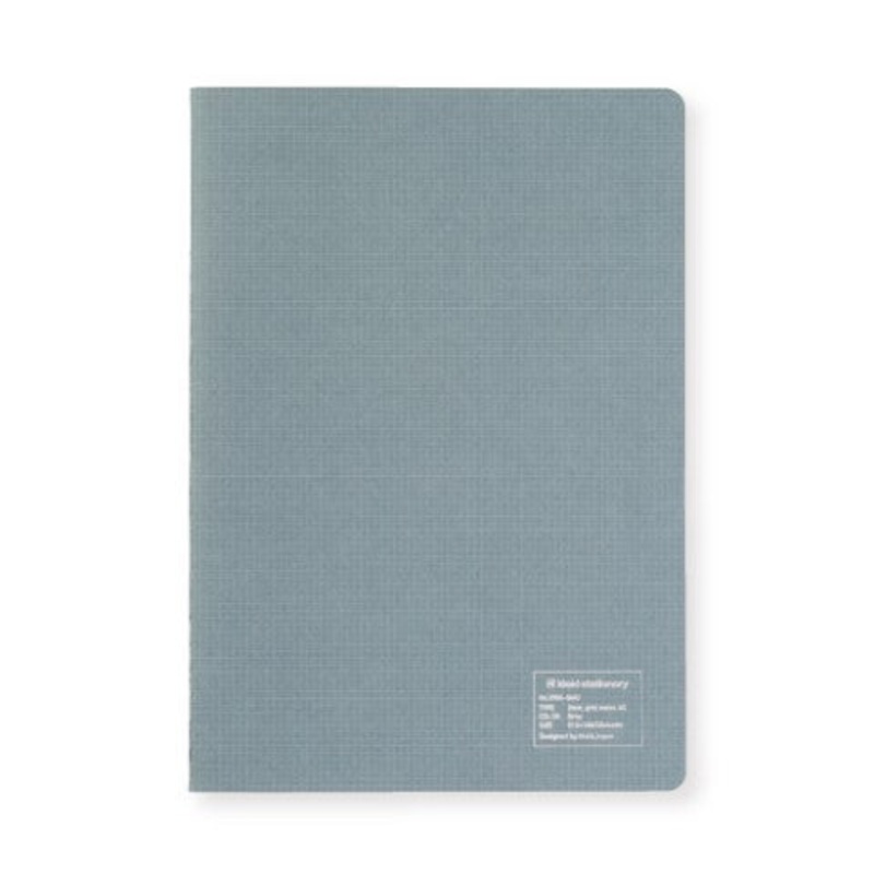 Kleid 2mm Grid Notes A5 Notebook - Gray (White Paper)