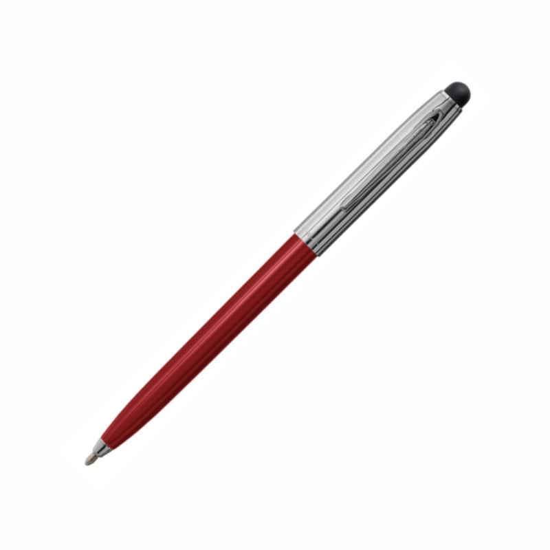 Fisher Space Pen Cap-O-Matic Pen - Red (Chrome Cap with Stylus)