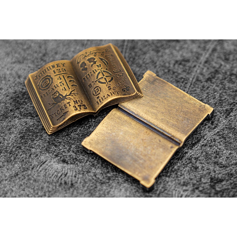 Galen Leather UY Design Brass "Listen to your Heart" Pen Stand