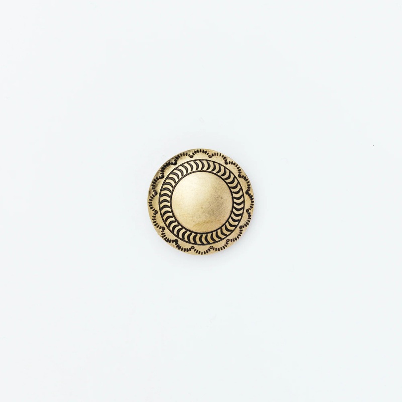 The Superior Labor Flower Brass Concho