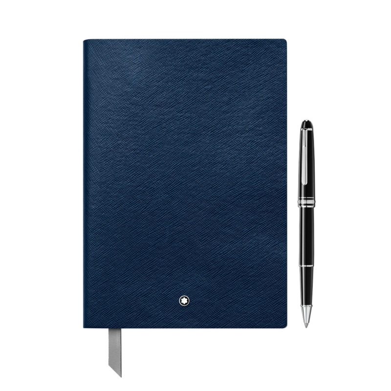 Montblanc Rollerball and Notebook Set - (Meisterstck Classique and Notebooke #146 Blue)