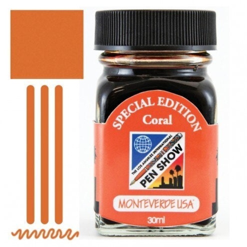 Monteverde Core LA Pen Show Coral (30ml) Bottled Ink