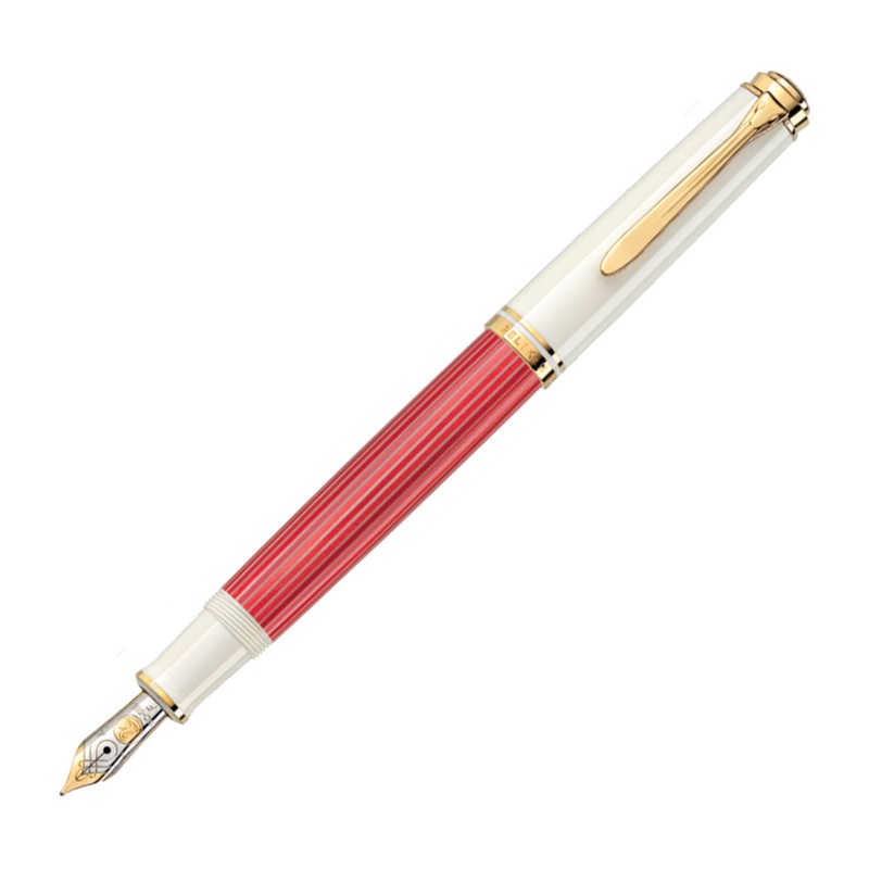 Pelikan Souvern M600 Series Fountain Pen - Red-White (Special Edition)