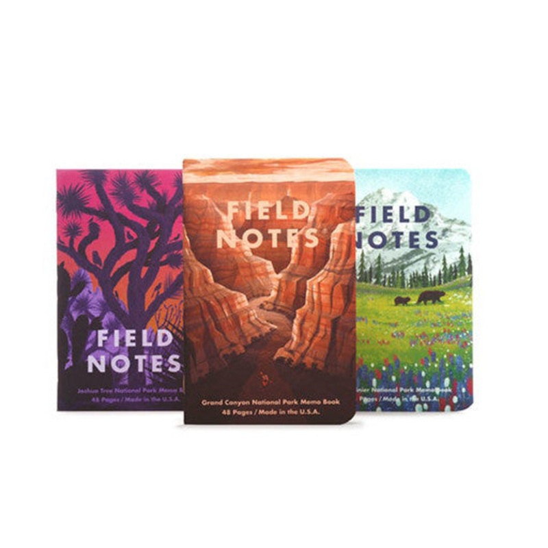 Field Notes Notebook - National Parks Series B: Grand Canyon, Joshua Tree, Mt. Rainier (3-Pack)