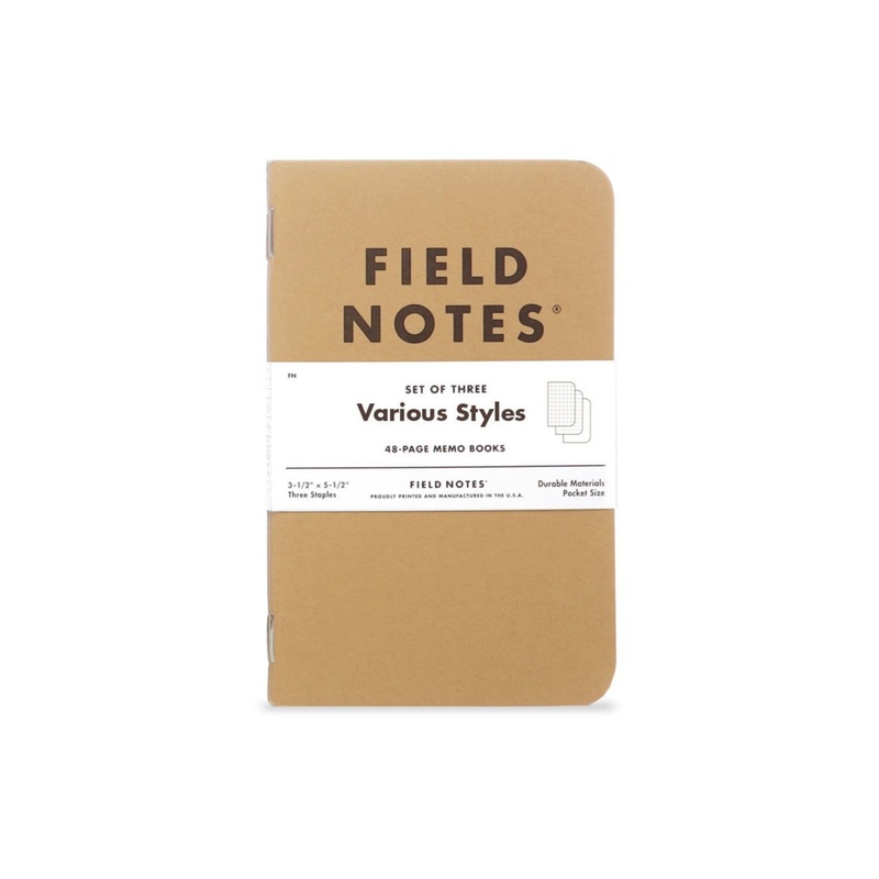Field Notes Original Notebook - Left Handed Ruled (3-Pack)