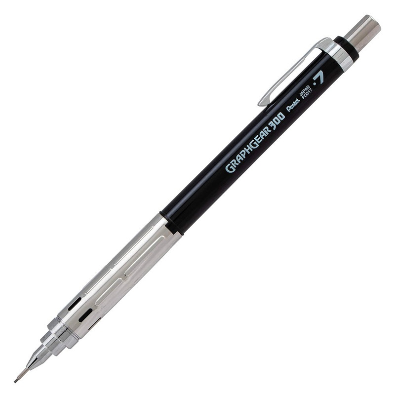 Pentel GraphGear 300 Premium Mechanical Pencil - .7mm Black