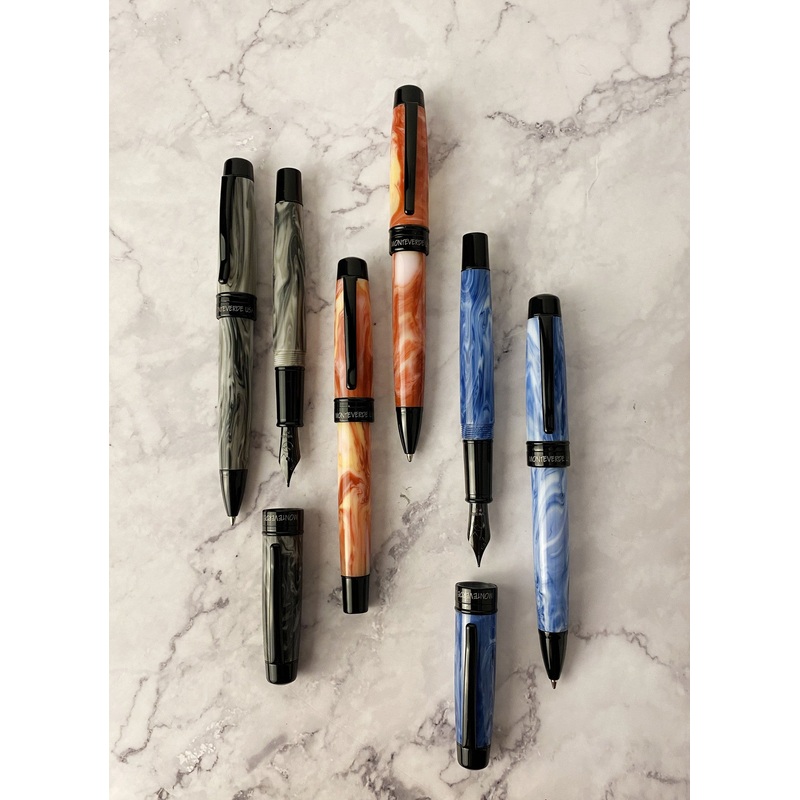 Monteverde Prima Fountain Pen - Blue Swirl