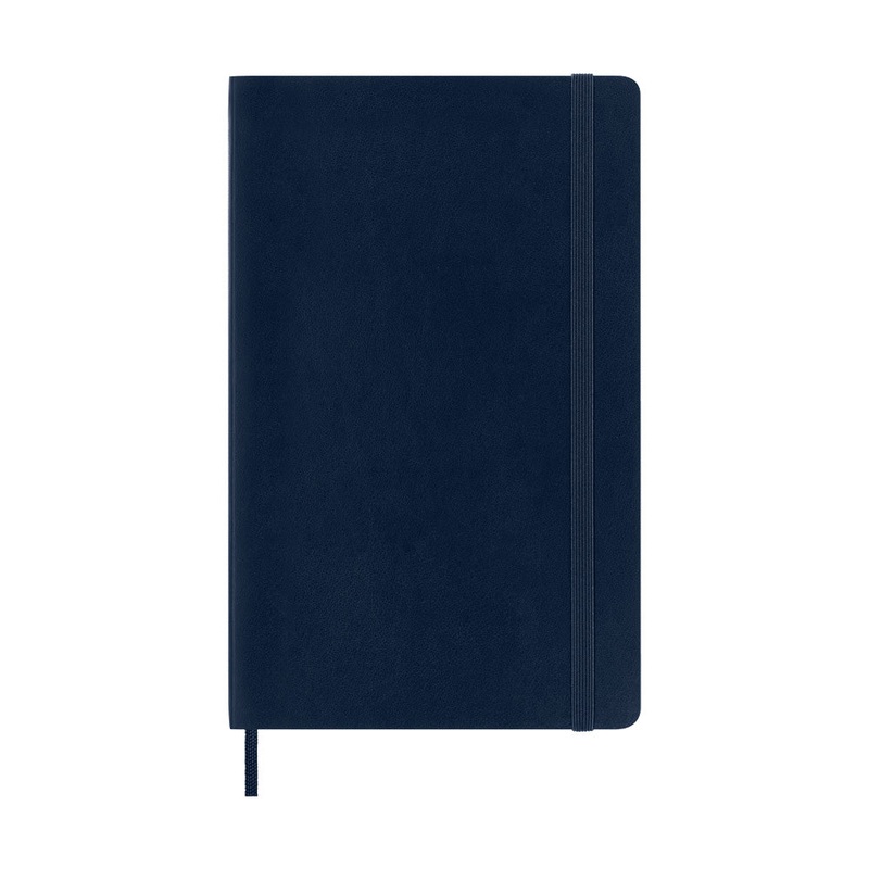 Moleskine Large Softcover Classic Plain Notebook - Sapphire Blue