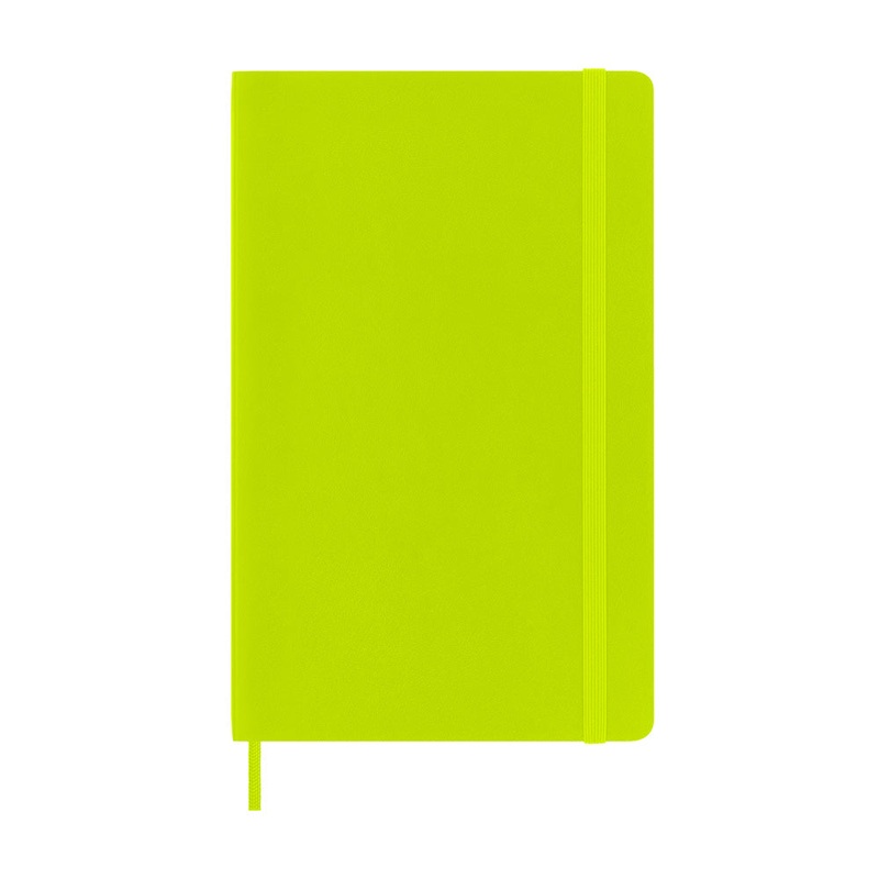 Moleskine Large Softcover Classic Ruled Notebook - Lemon Green