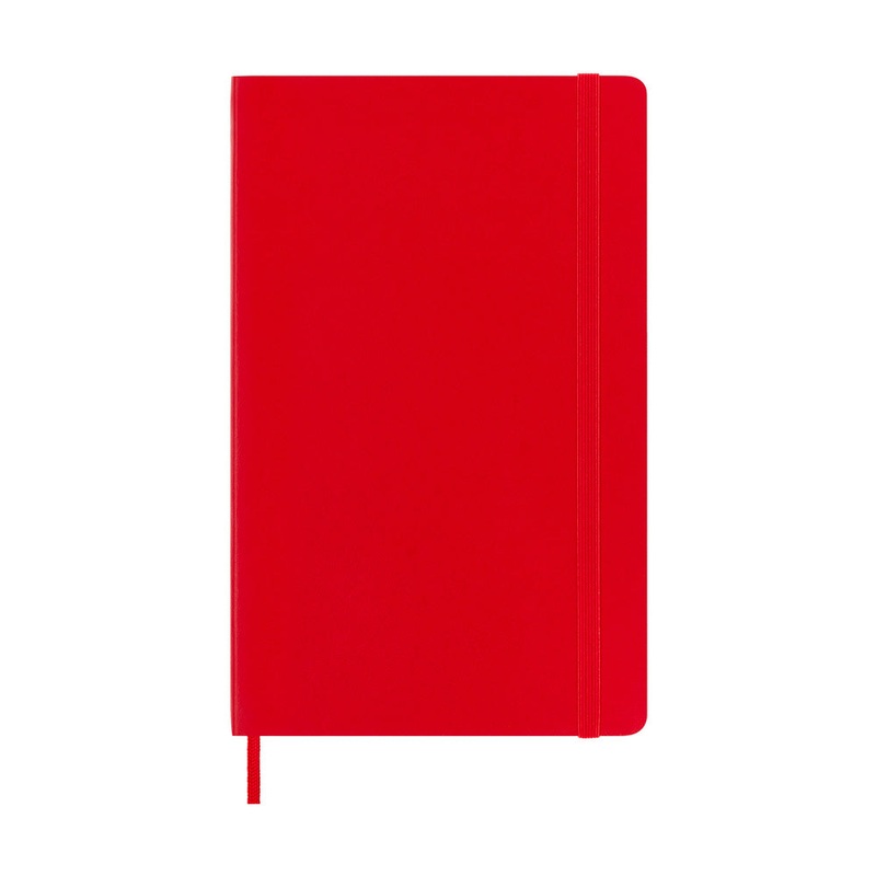 Moleskine Large Softcover Classic Ruled Notebook - Scarlet Red