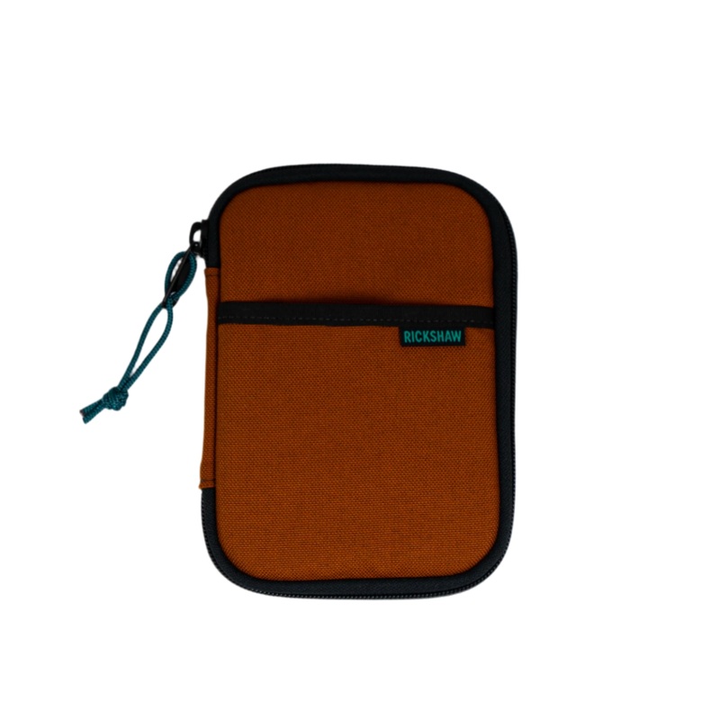 Rickshaw Bagworks Fillmore Pen Case - Clay with Peacock