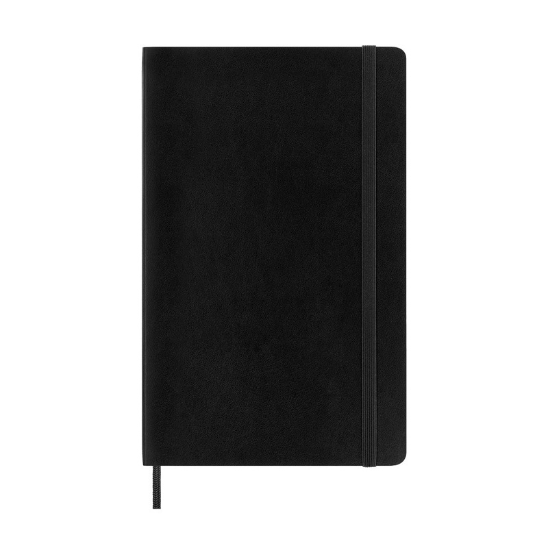 Moleskine Large Softcover Classic Expanded Plain Notebook - Black