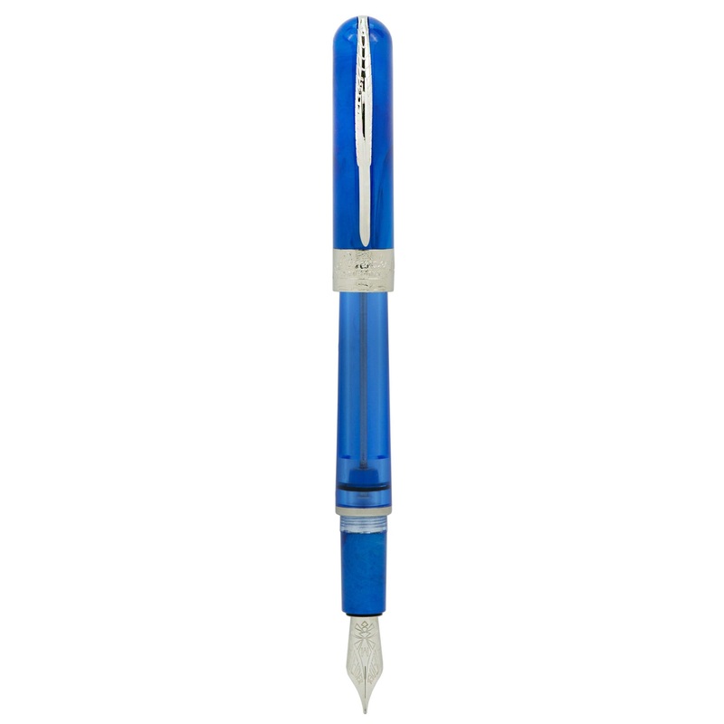 Pineider Avatar Twin Tank Touchdown Fountain Pen - Neptune Blue