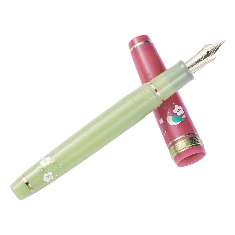 Sailor Pro Gear Slim Princess Raden Fountain Pen - Princess Uguisu