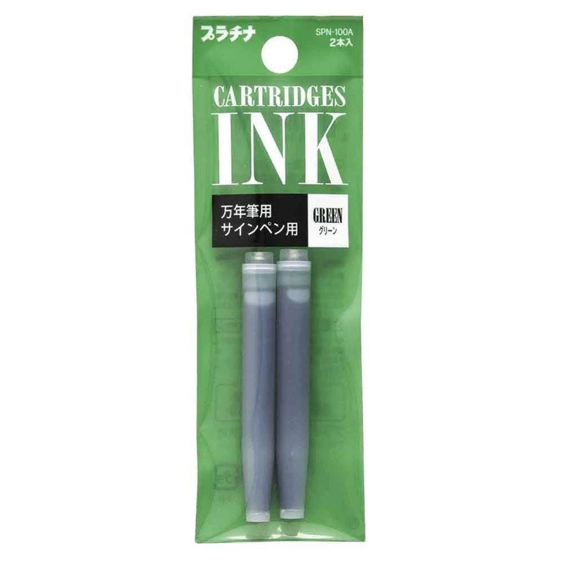 Platinum Preppy Ink Cartridges - Green