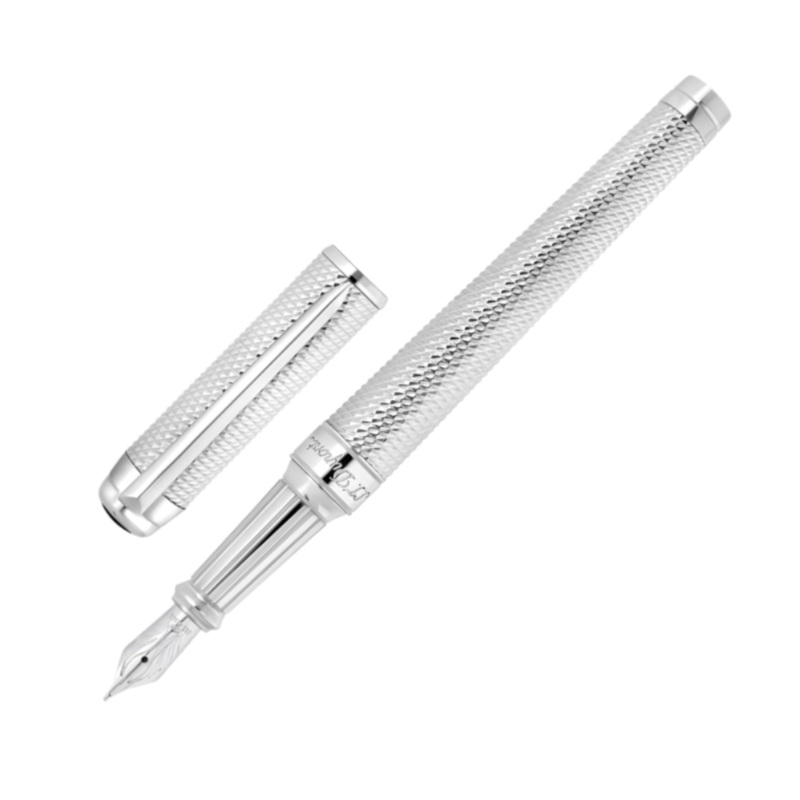 S.T. Dupont Eternity XL Fountain Pen - Diamond Head Guilloche