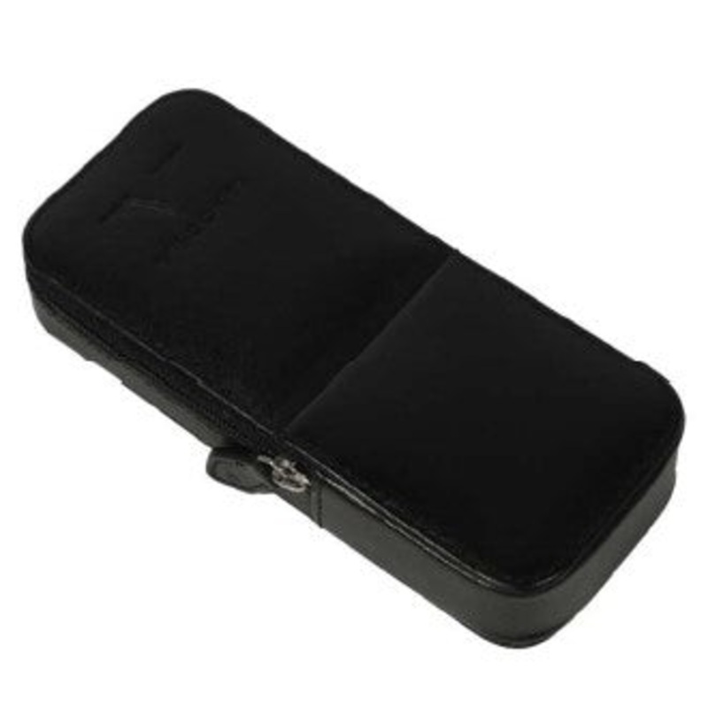 Visconti Classic Leather 3 Pen Pouch - Black