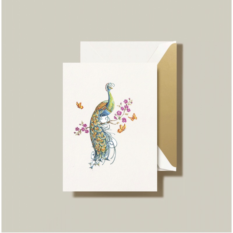 Crane Peacock Note (10 ea)