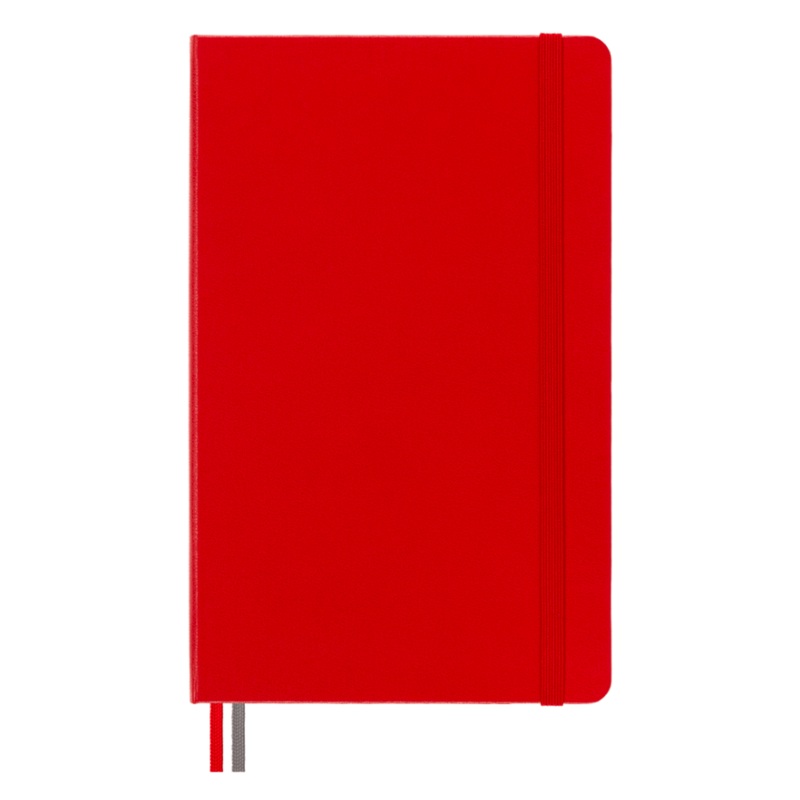 Moleskine Classic Expanded Large Hardcover Notebook - Scarlet Red Ruled