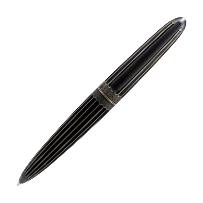Diplomat Aero Ballpoint - Stripes Oxyd Brass