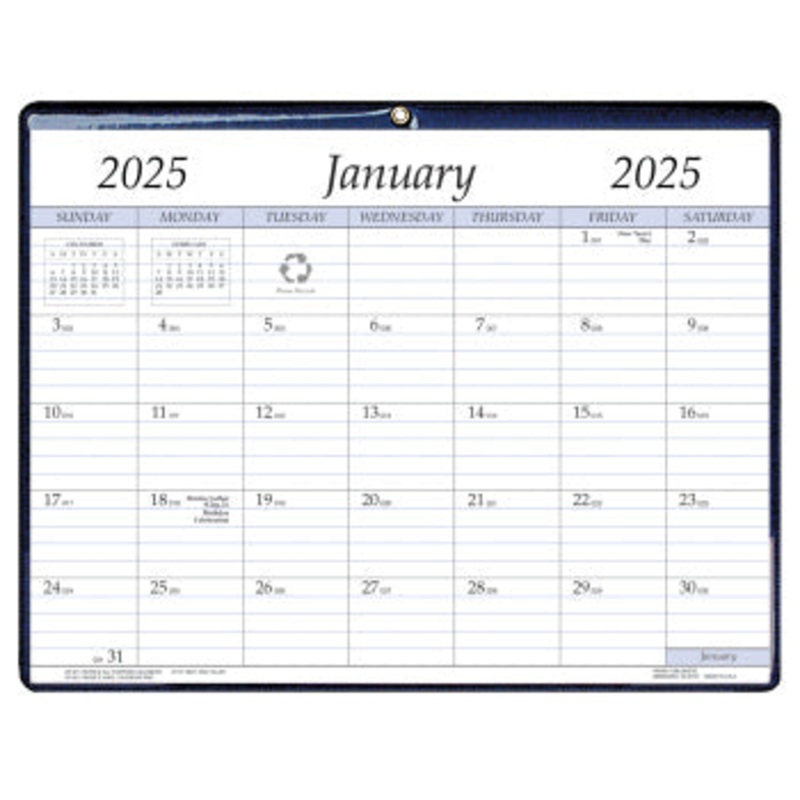 Payne 2025 Monthly Vinyl Calendar Pad (8.5" x 11")