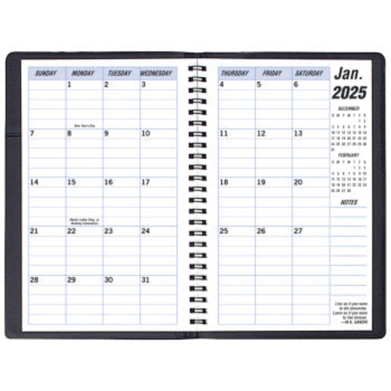 Payne 2025 Skivertex Monthly Planner (5.5" x 8.5") (Assorted)