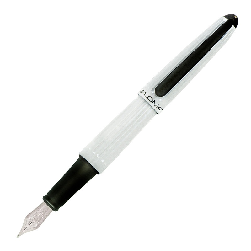 Diplomat Aero Fountain Pen - White Lacquer