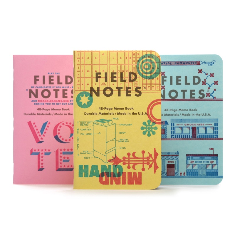Field Notes United States of Letterpress - Pack C