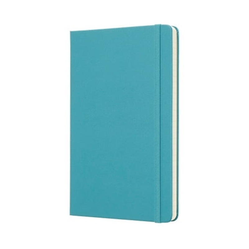 Moleskine Classic Colored Softcover Large Plain Notebook - Reef Blue