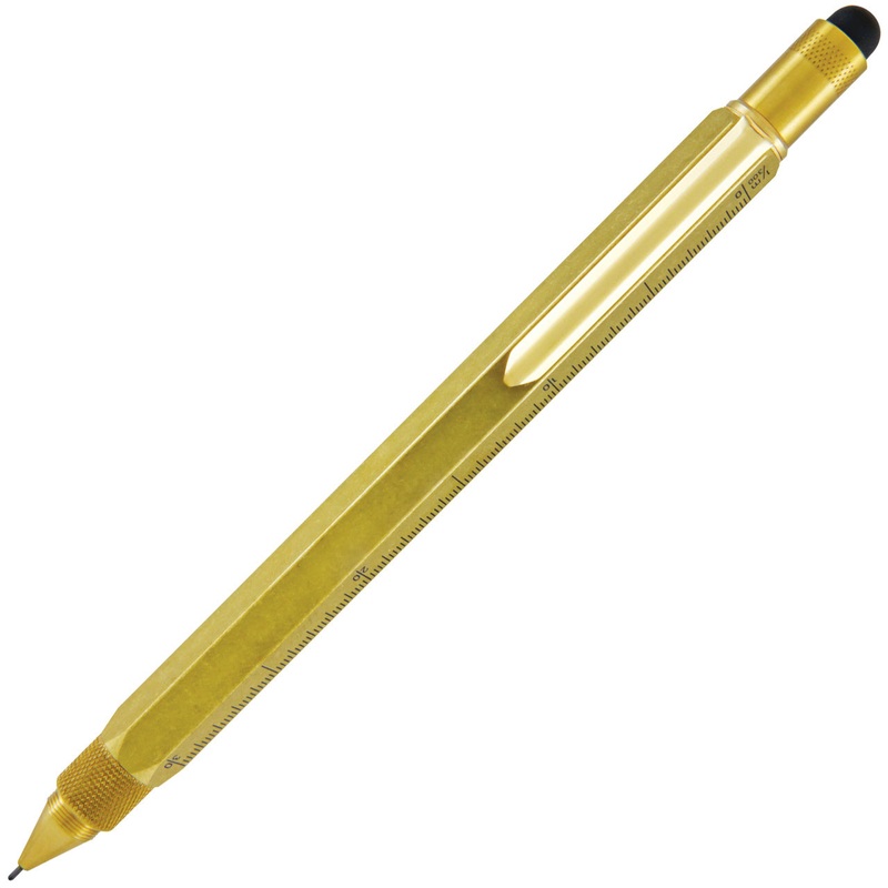Monteverde USA The Original Tool Pen .9mm Mechanical Pencil - Solid Brass