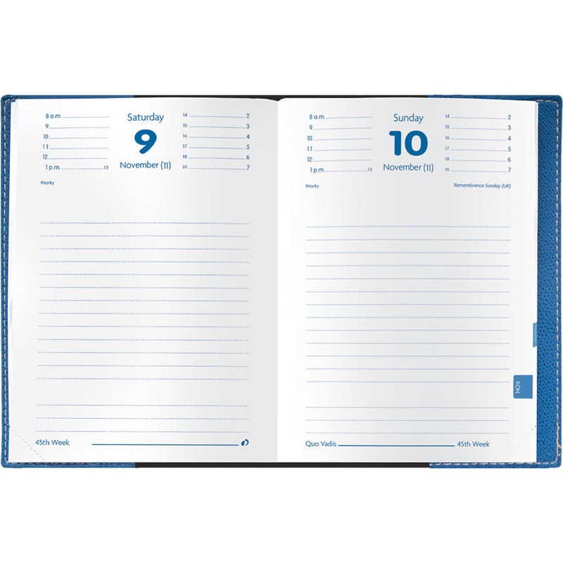 Quo Vadis 2025 Notor Daily Planner - Texas Black