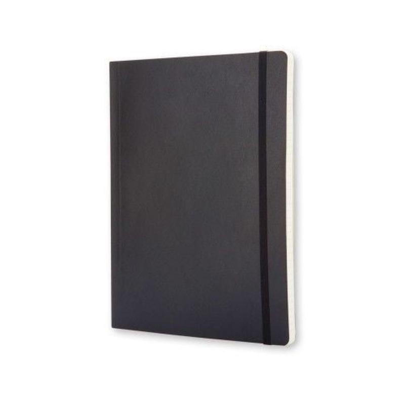 Moleskine Classic Colored Softcover X-Large Squared Notebook - Black