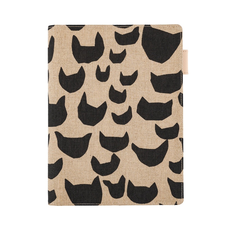 Hobonichi A5 Cousin 5-Year Cover Only - min perhonen: anone-anone (Black)